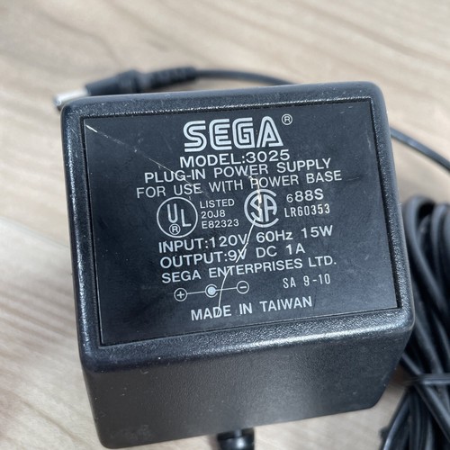 Original SEGA Master System Power Supply Adapter Model 3025 Authentic OEM - Picture 2 of 4