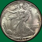 1944 Walking Liberty Half Dollar Brilliant Uncirculated BU Coin #33413