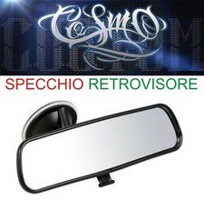 Specchio Retrovisore Specchietto Interno Auto Universale A Ventosa LAMPA 213x55 