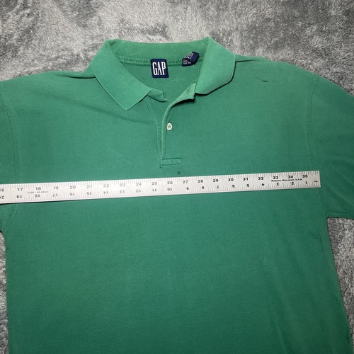 Vintage Men’s Gap Short Sleeve Green Polo Shirt Cotton US SZ M - Picture 5 of 16