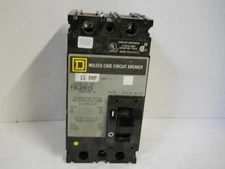Molded Case Circuit Breaker FAL24015 15 AMP 2 POLE Series 2 Square D NOS 