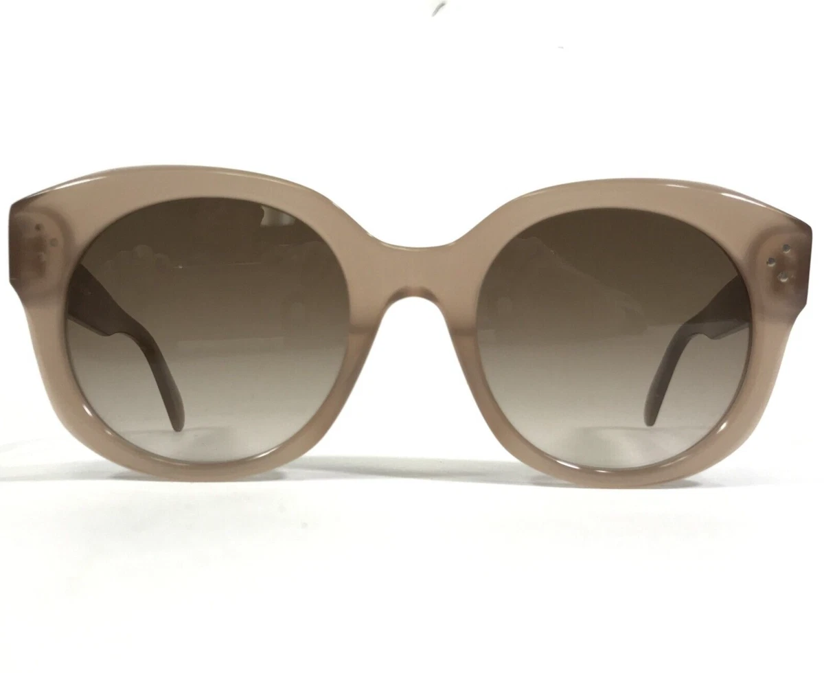 Loewe Curved Logo Round Acetate Sunglasses