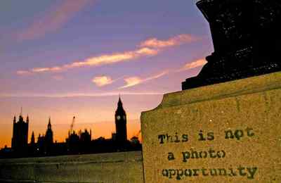 Banksy Big Ben Parliment Not A Photo Opporunity A4 Schild Aluminium Metall
