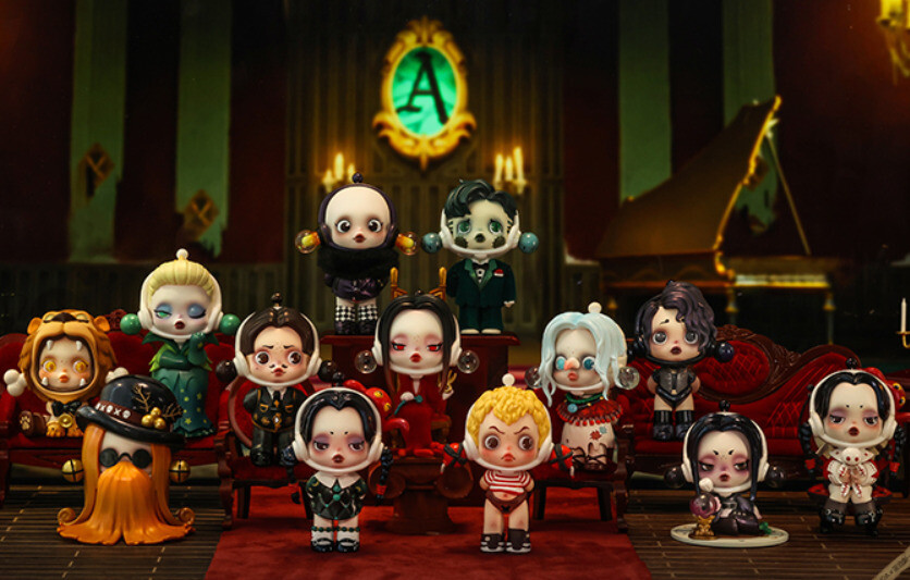 SF・ファンタジー・ホラー POPMART SKULLPANDA ADAMS FAMIRY Skullpanda X The Addams Family Series Blind Box Confirmed