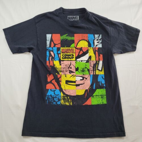 Marvel Comics Shirt Herren Größe Medium Universum Gruppe Collage Gesicht T-Shirt schwarz M - Bild 1 von 8