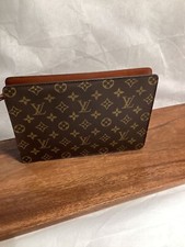 Auth Louis Vuitton Monogram Pochette Homme Clutch Bag Brown M51795 Used