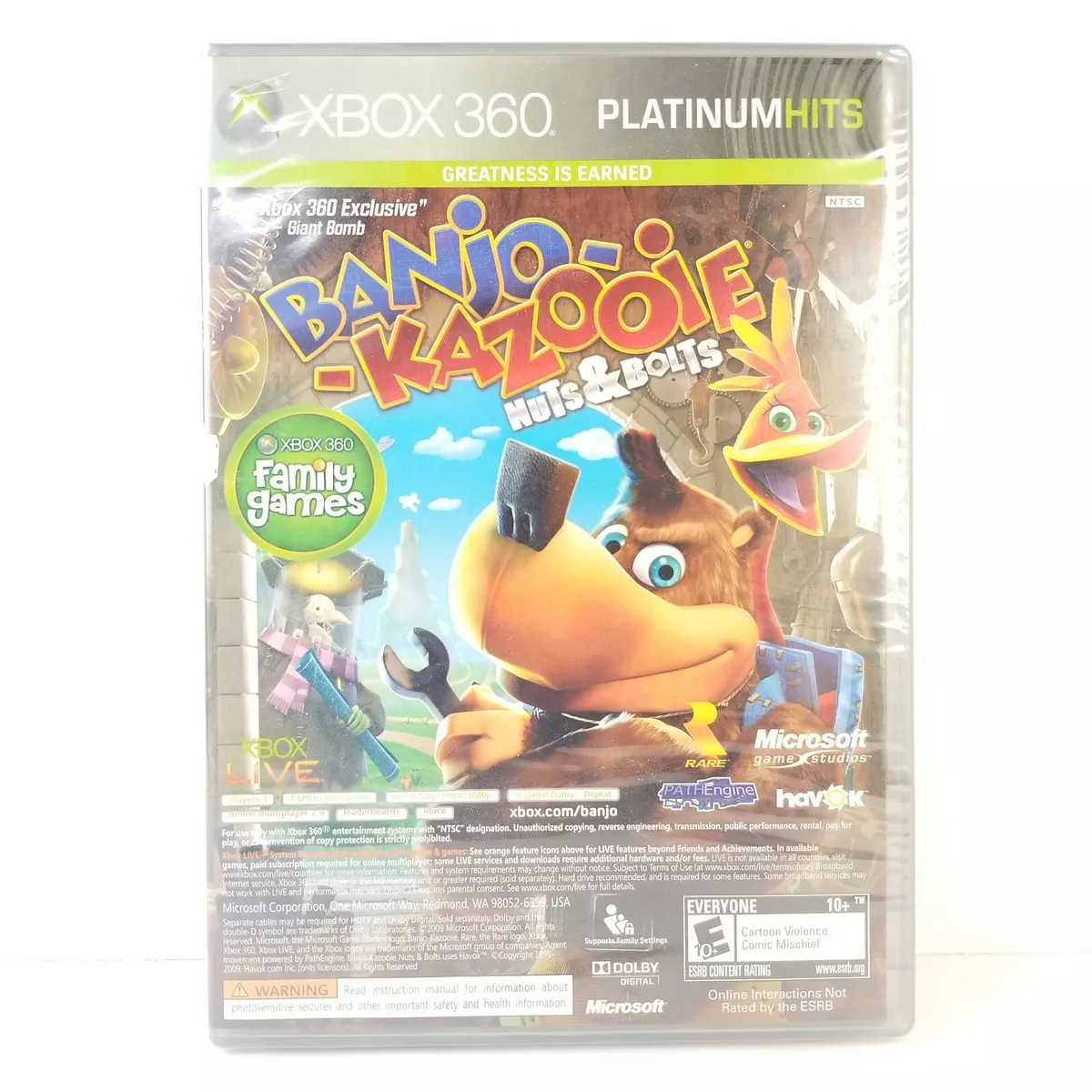 Banjo-Kazooie Nuts & Bolts / Viva Pinata Xbox 360 Complete w/ Manuals & Insert
