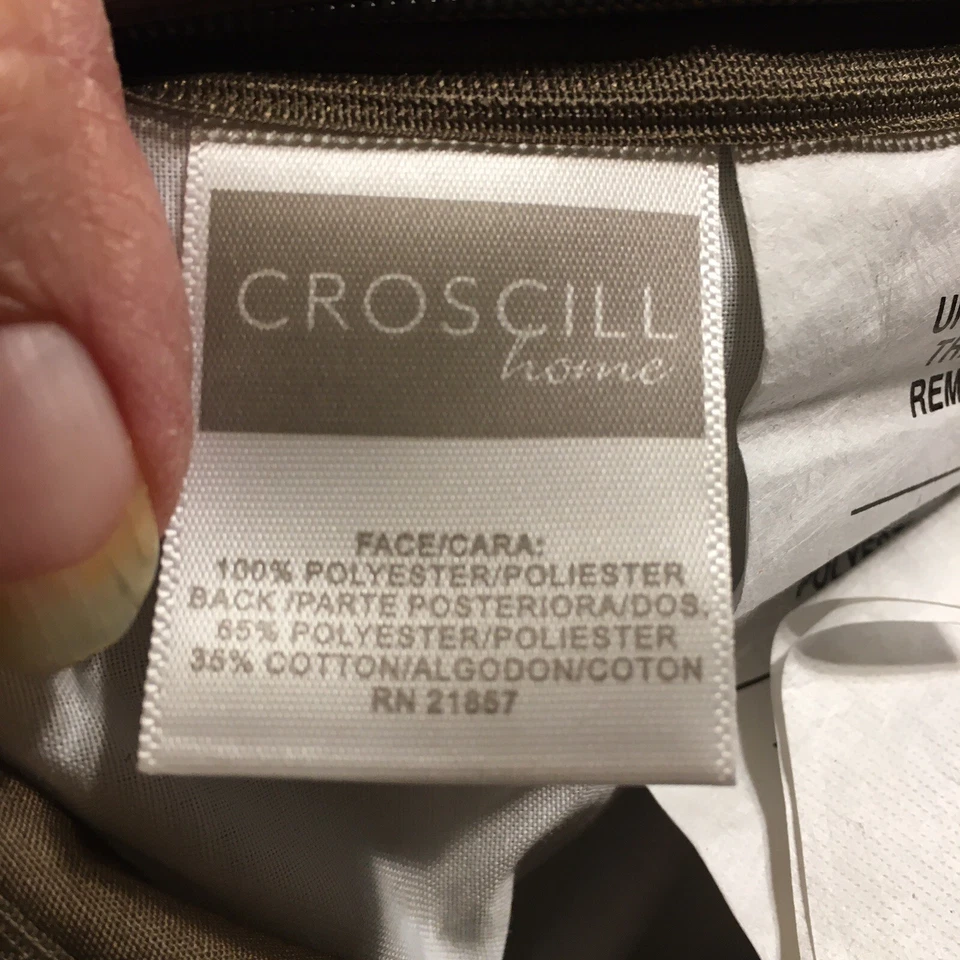 Croscill King Pillow Sham Two 37x21 Chenille Plateau Southwest Purple Rust Gold - Image 2 of 4