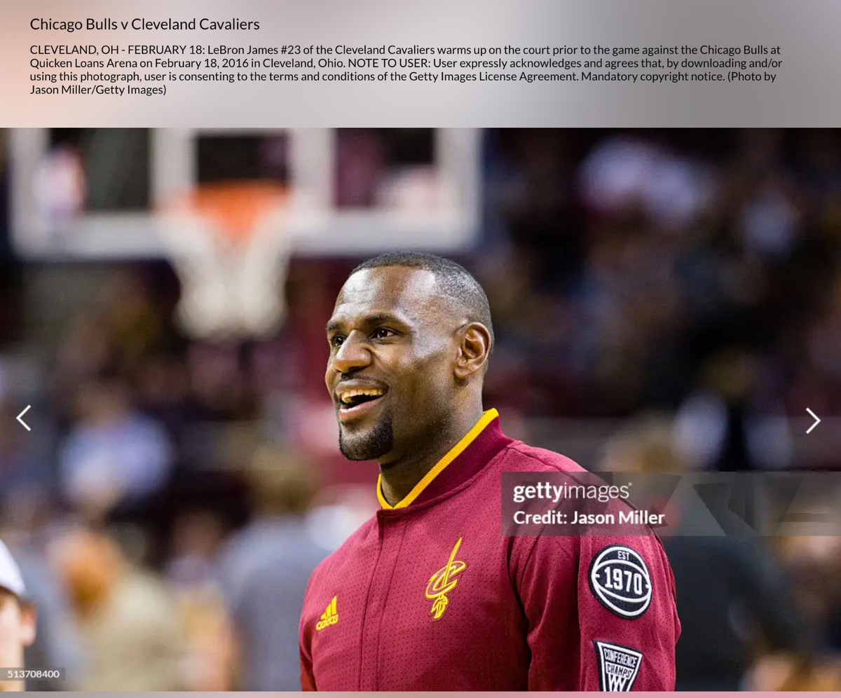 Cleveland Cavs Adidas Jacket Warmup NBA On-Court 2015-16 LeBron