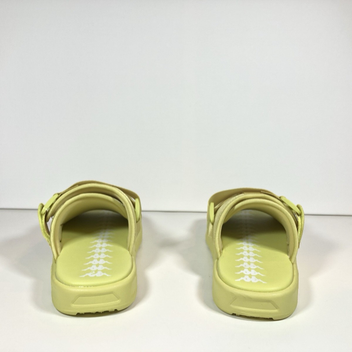 Kappa 222 Banda 4 Sandals Slides Green Sage White 351554W 