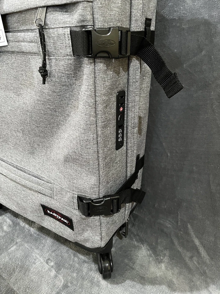 Eastpak Transit'R 4 S Sunday Grey Four-Wheeled Carry-On Case NWT Travel Bag Foto 2 de 4