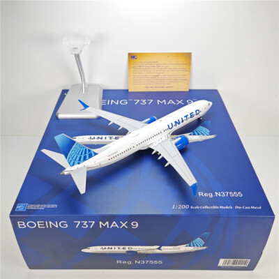 1:200 NG Models United Airlines Boeing 737 MAX 9 N37555 Diecast