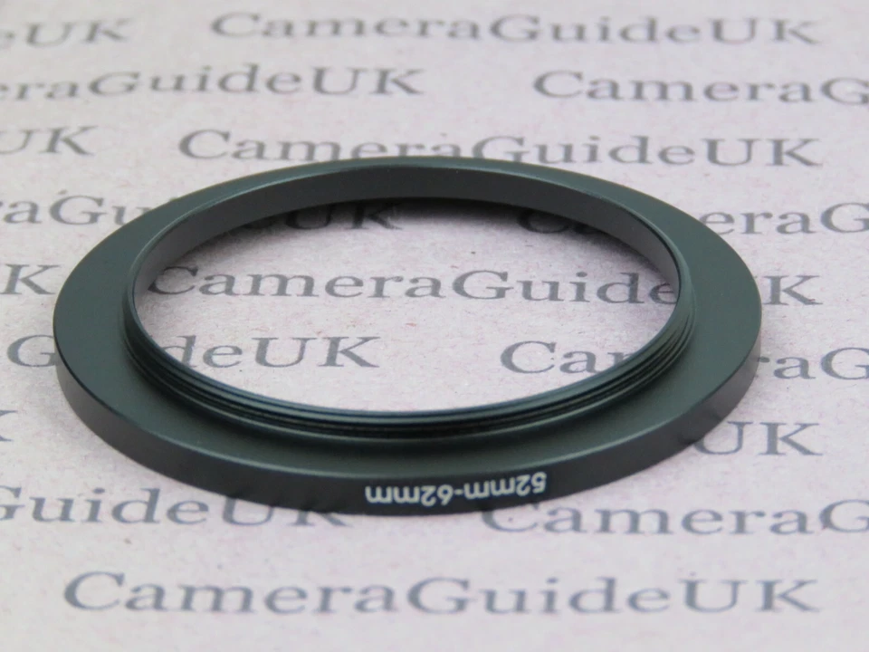 52mm to 62mm 52mm-62mm Stepping Step Up Filter Ring Adapter - Image 2 of 2