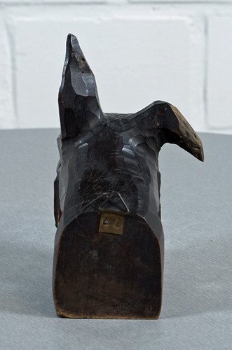 Holz Schuh,- Kleider Bürstenhalter Hund Terrier für 2 Bürsten Vintage 1970er J. - Picture 4 of 5