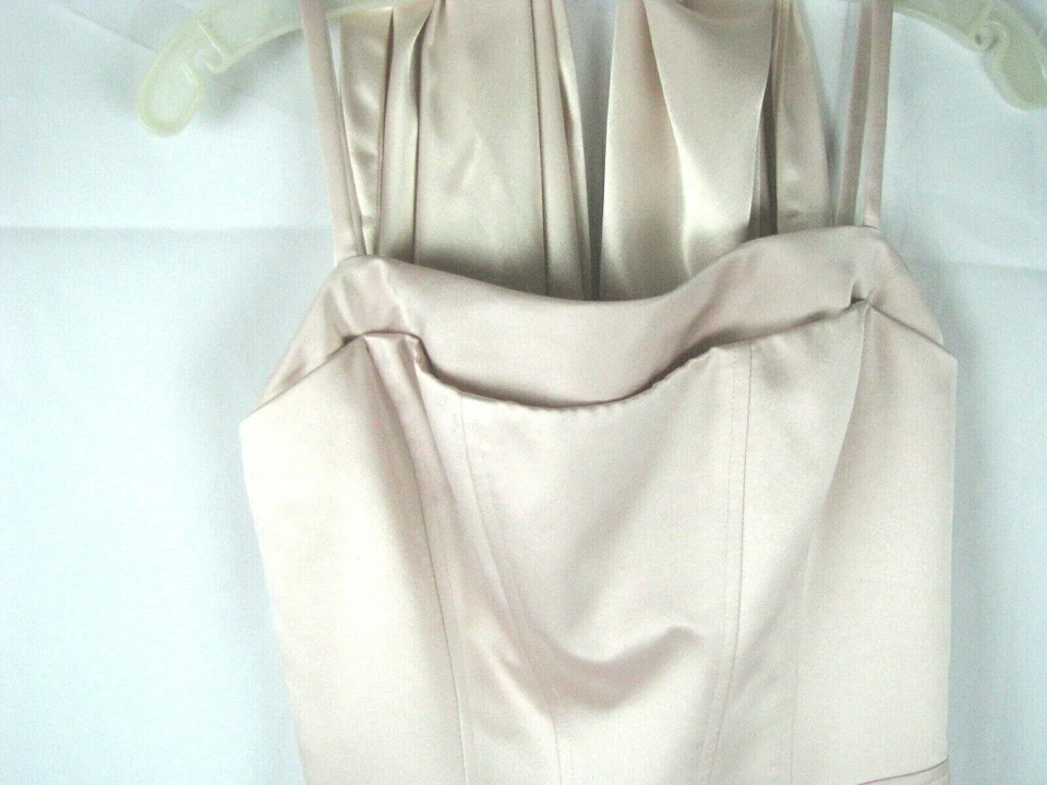 Cache Women's Size 2 Light Peach/Pink/Dusty Rose Gown and Matching Shawl/Scarf - Image 2 of 4