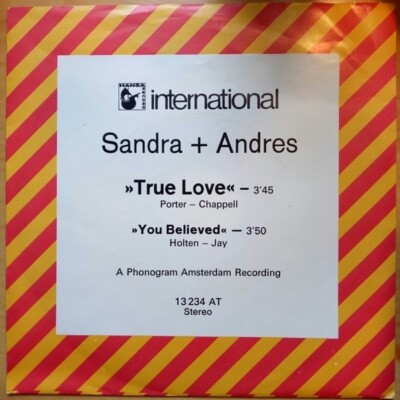 Sandra & Andres True Love Vinyl Single 7inch NEAR MINT Hansa | eBay