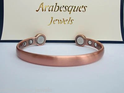 ARABESQUES HOCHFESTER KUPFER BIO MAGNETISCHER ARMREIF/ARMBAND. DAMEN/HERREN AJMB