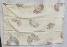 Vtg Westpoint Pepperell Standard Pillow case Moth Butterfly pattern pastel