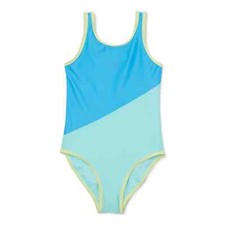 Wonder Nation Girls One-Piece Swimsuit with UPF 50 - Size XS 4/5
