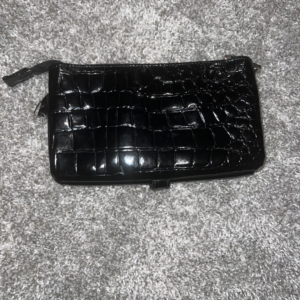 Cartera negra de gamuza sintética NINE WEST Foto 3 de 4