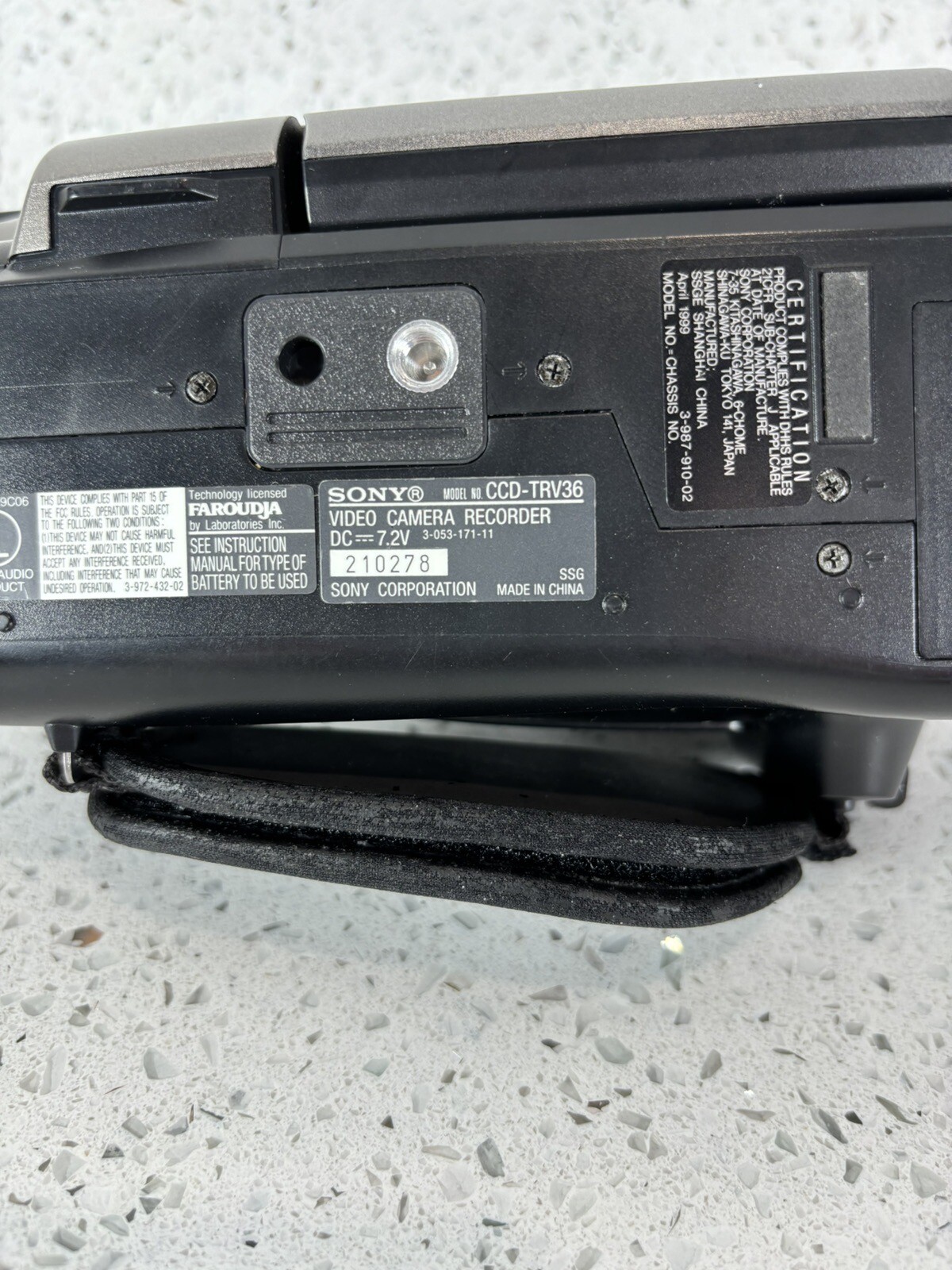 Sony Handycam Vision 330X Digital Zoom CCDTRV36 NTSC Video Transfer