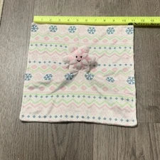 DTU Inc. Lovey Security Blanket Star Flower Or Snowflake? Green Minki-dot