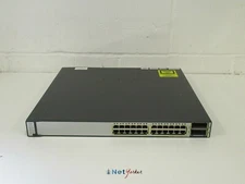 Cisco WS-C3750E-24PD-S 24 Port PoE Gigabit Network Switch - SAME DAY SHIPPING