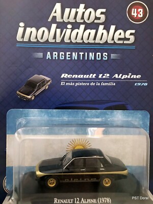 Renault 12 Alpine (1978) Diecast 1:43 Unforgettable Cars Argentina New Sealed