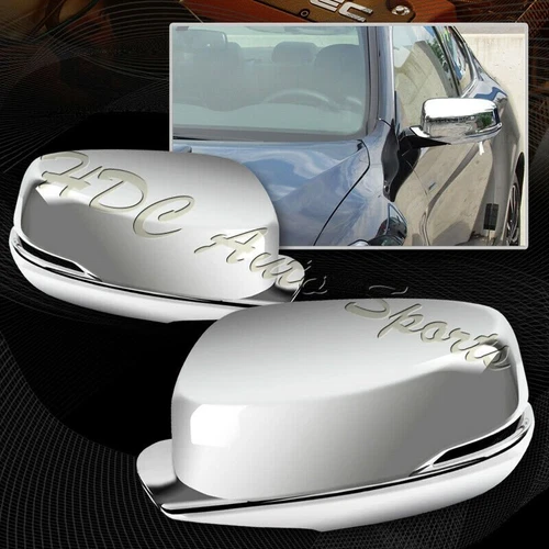 For 2013-2017 Honda Accord Mirror Chrome ABS Side Turn Signal Mirror Covers Kit