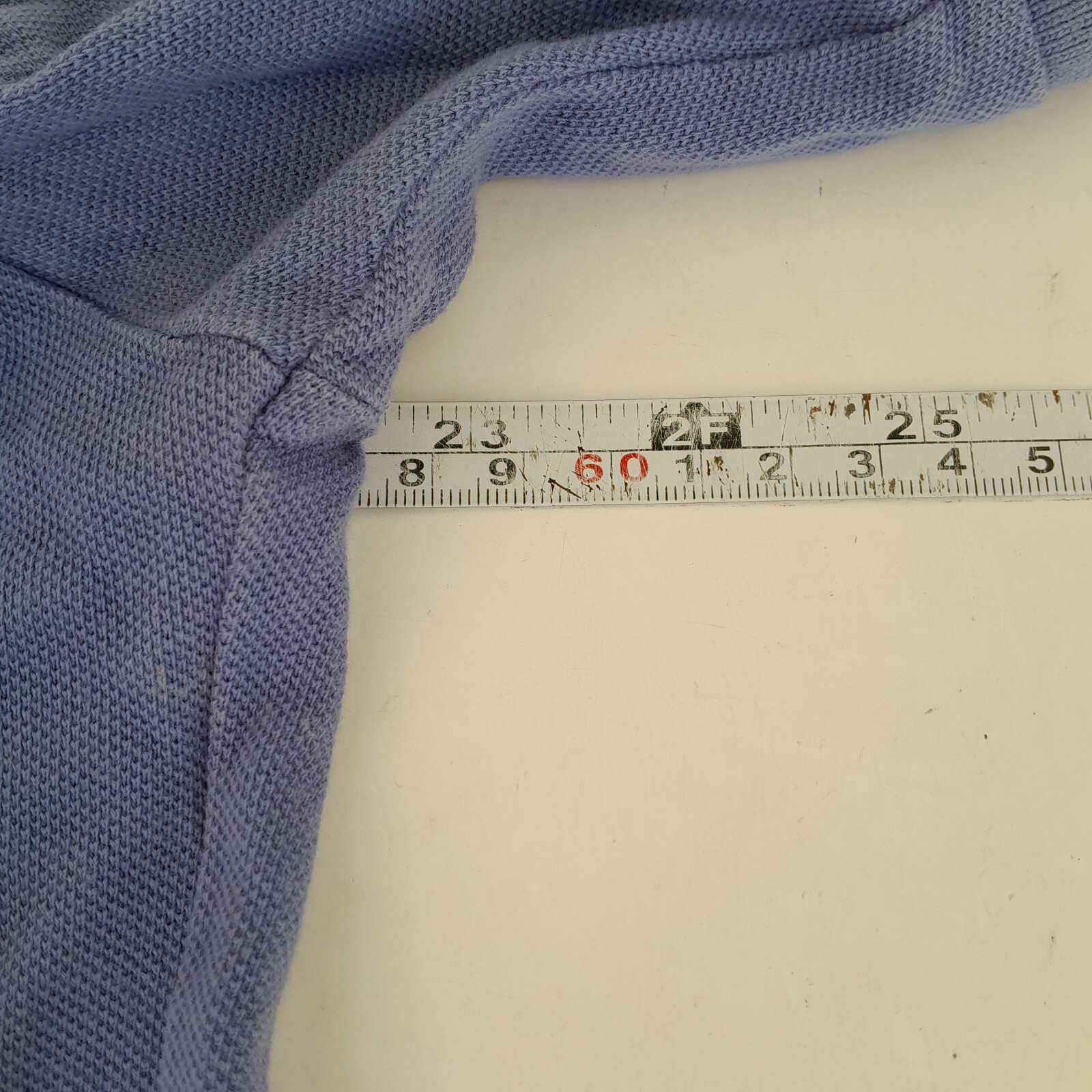 Polo YVES SAINT LAURENT grande blu uomo manica corta cotone tinta unita YSL