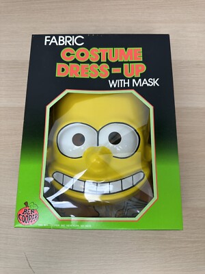 Vintage 1989 Bart Simpson Halloween Costume - Ben Cooper - NEW Old Stock In Box