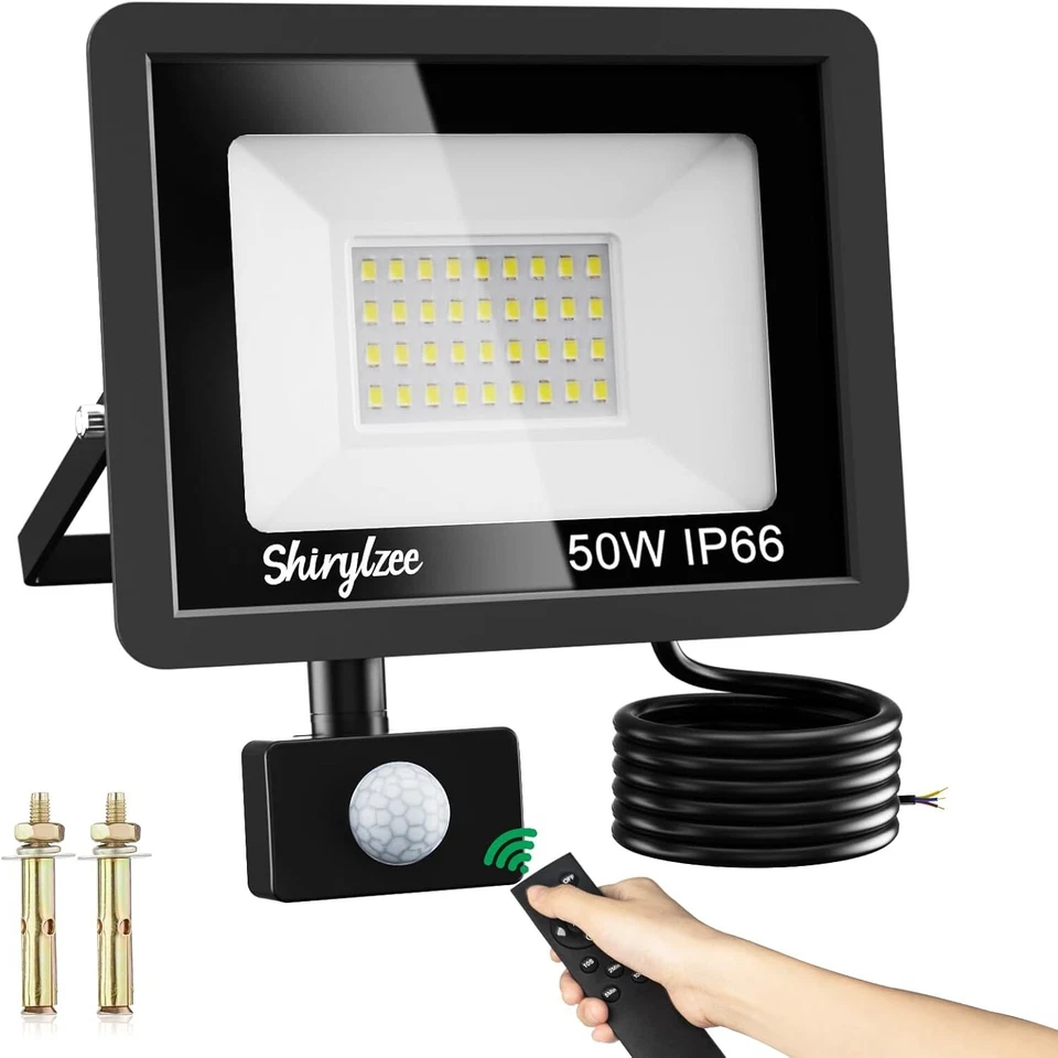 Best Outdoor Waterproof Garden Motions Sensor Floodlight PIR Motion Security 50W - Image 2 of 4