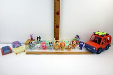 Bluey, Family  Friends Lot of 13 Figures - Bluey,Dad,Bingo,Coco,4WD  Access.