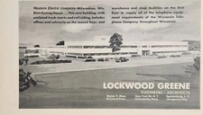1954 Print Ad Lockwood Greene Western Electric Milwaukee,WI Distributing House