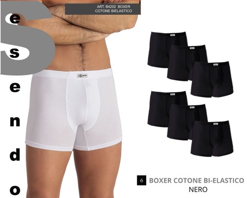 Boxer Uomo Essendo in Cotone Elasticizzato Bielastico Comfort B4202 - Foto 5 di 11
