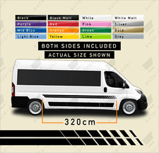 Fits Fiat Ducato L3 L4 (2006-On) - Side Stripes Motorhome Camper Decal Stickers