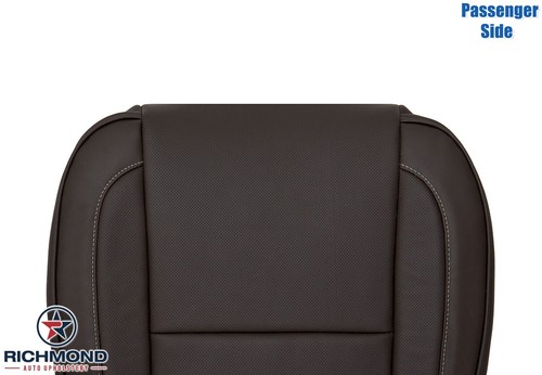 Cadillac Escalade Platinum 07-14 - Cubierta de asiento inferior lateral de cuero marrón para pasajeros - Imagen 9 de 16