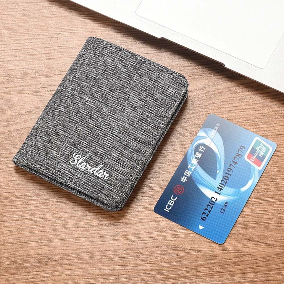 ID Card Cover Canvas Coin Purse Money Bag Business Card Holder Outdoor