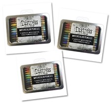 New - Ranger Tim Holtz - Distress Watercolor Pencils - Sets 1, 2  3