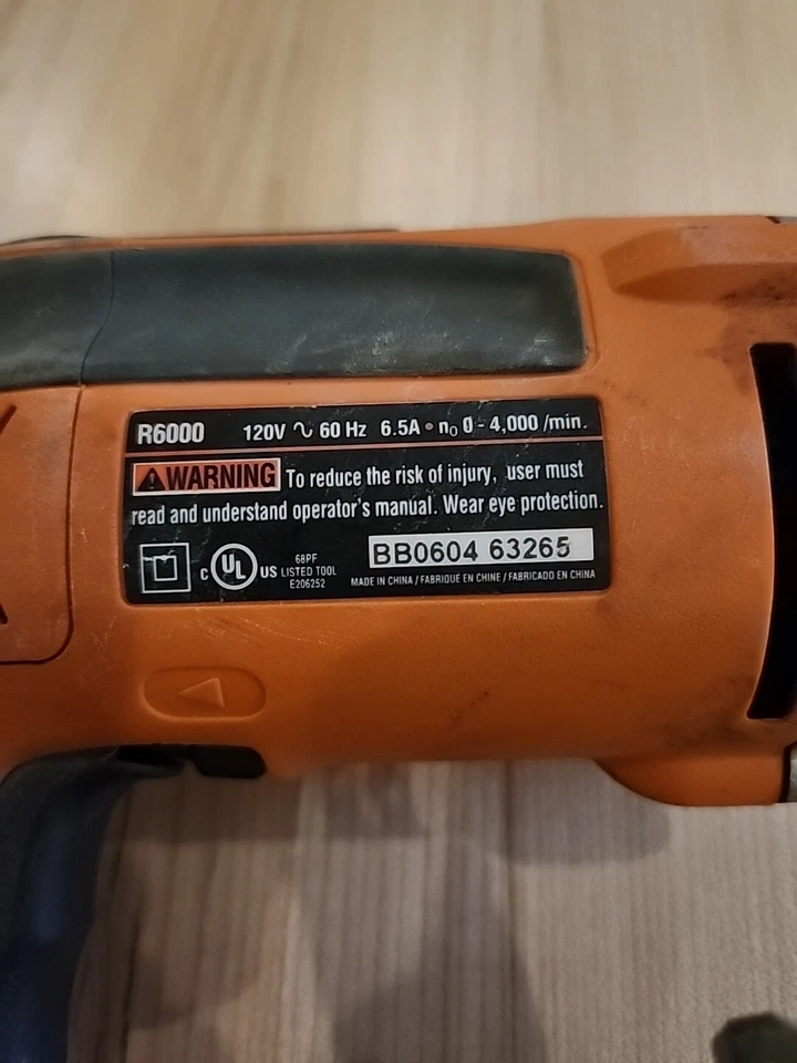 Chave de fenda Ridgid R6000-1 drywall com fio pistola de fenda resistente - Imagem 2 de 4