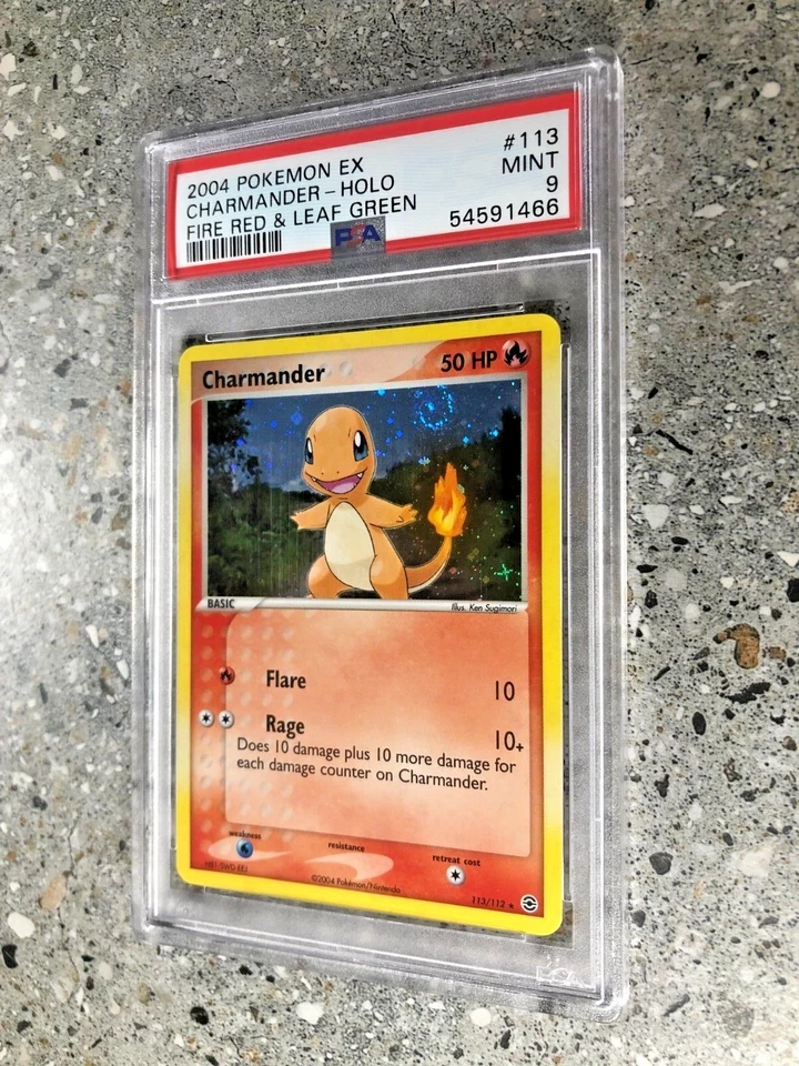 Pokemon TCG Cards Charmander 113/112 FRLG Secret Rare PSA 9 MINT * SWIRL * - Image 4 of 4