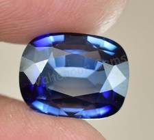 Flawless 8.15 Ct Natural Blue Ceylon Sapphire Cushion Certified Loose Gemstone
