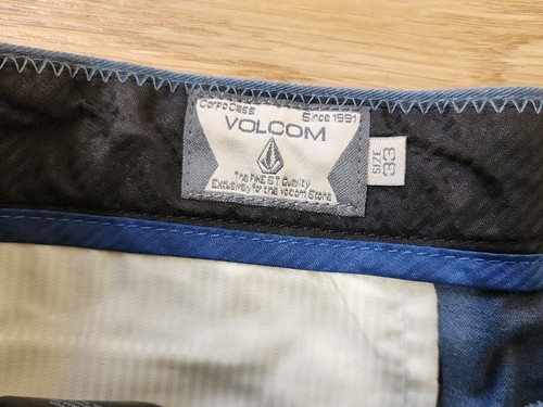 NEW Volcom Vmonty Stretch Shorts Men's Size 34 Blue Gray Modern Fit Skate Surf - Picture 6 of 10