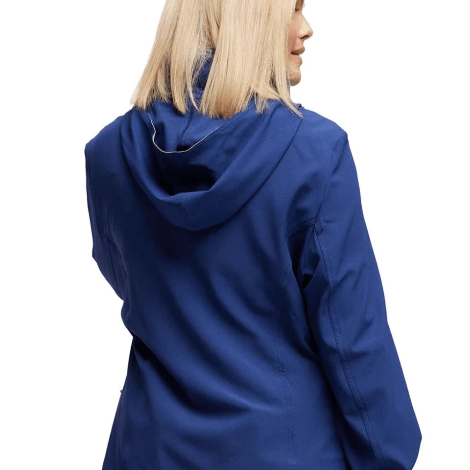 Chaqueta de calentamiento Heartsoul para mujer enfermeras ajuste contemporáneo cremallera frontal azul marino talla M nueva con etiquetas Foto 4 de 4