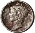 1925 FSB UNC Mercury Dime - Pretty Toning