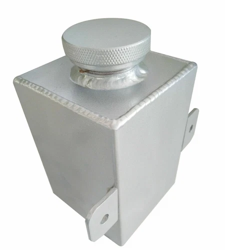 Universal Aluminium power steering reservoir Tank Bottle 750ml With Cap Silver - Picture 6 of 7