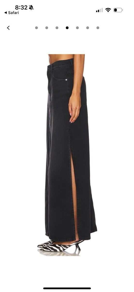 MOTHER Fun Dip Maxi Slice Skirt View 5