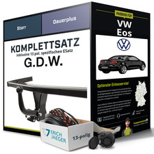Für VW Eos Typ 1F7,1F8 Anhängerkupplung starr +eSatz 13pol 03.2006-12.2010 NEU