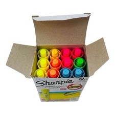 12 Highlighters Sharpie Assorted Color Highlighters Chisel Tip
