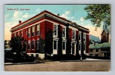 Nashua NH-New Hampshire, Court House, Antique, Vintage Souvenir Postcard
